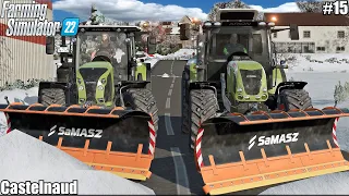 ROAD DE-ICING after FINISHING HARVESTING SUGAR BEETS W/ CLAAS│CASTELNAUD│FS 22│15