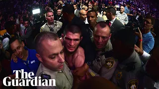 Khabib Nurmagomedov apologises for chaotic brawl but accuses McGregor of disrespect