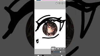 turn your pfp into eye pt 6 #digitalart #ibispaint #paintoolsai #eyedrawing