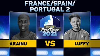 Akainu (Guile) vs. Luffy (R. Mika) - Top 8 - Capcom Pro Tour 2021 France/Spain/Portugal 2