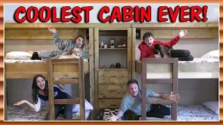 IN THE COOLEST CABIN right before snow storm hits! | We Are The Davises