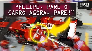 A MANGUEIRA DE COMBUSTIVEL FICOU PRESA: O ERRO DA FERRARI QUE CUSTOU O TÍTULO DE FELIPE MASSA