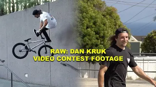 RAW: DAN KRUK VIDEO CONTEST FOOTAGE (BMX)