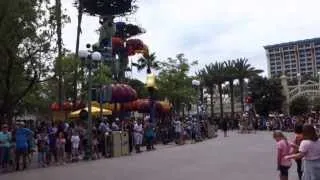 Pixar Play Parade complete parade POV from Disney California Adventure