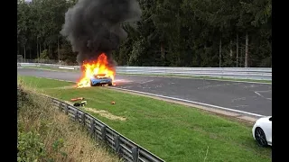 AMG GTR Fire between Wippermann and Brunnchen - Nurburgring Nordschleife Touristenfahrten