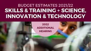 Budget Estimates 2021-2022 - Portfolio Committee No. 3 - 3 March 2022