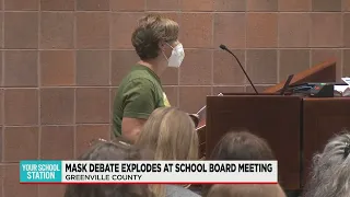 Mask debate explodes at school board meeting