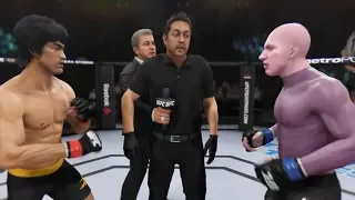 Bruce Lee vs. Dr. Evil (EA Sports UFC 3) - CPU vs. CPU - Crazy UFC 👊🤪