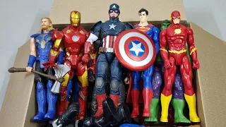 SPIDERMAN VS IRONMAN VS CAPTAIN AMERICA VS HULK VS VENOM VS CARNAGE SUPERHERO AVENGERS UNBOXING