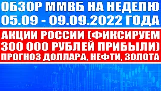 Большой обзор рынка акций России (фиксируем прибыль 300 000 рублей), Нефти, Золота, Прогноз доллара!