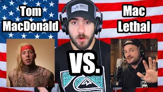Tom MacDonald VS. Mac Lethal (Full Diss Track Battle REACTION)