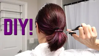 DIY Bob Haircut from Ponytail | Quarantine Haircut for Beginners (try at your own risk 😂)