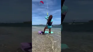 This Kitesurfing girl just wants to have fun #shorts #surfgirl #kitesurfing