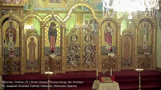 Saturday, October 22 | Great Vespers | Divine Liturgy (for Sunday)