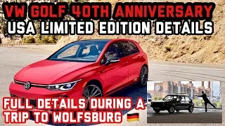 2023 VW Golf GTI 40th Anniversary Edition! I went to Wolfsburg DE to say it’s coming to the USA ;-)