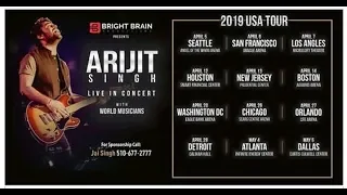 |Arijit Singh | Live | USA Tour | Full Concert | Performance | Full Video | 2019 | HD