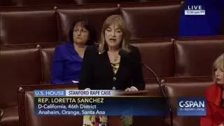 Loretta Sanchez Reads Stanford Rape Survivor's Victim Impact Statement