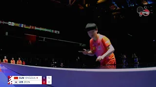 SUN YINGSHA vs LEE ZION (CHINA vs KOREA) - ITTF TEAM BUSAN 2024 WOMEN TEAM