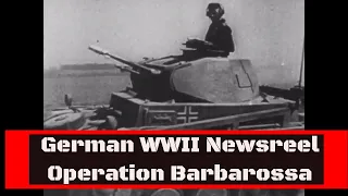 1941 OPERATION BARBAROSSA NEWSREEL  GERMAN ASSAULT ON LATVIA & LITHUANIA  EASTERN FRONT WWII 10874