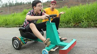 FIZEMOS UM CARRINHO com NOSSO HOVERBOARD