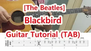 [The Beatles ] Blackbird Guitar Tutorial (TAB)