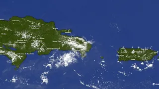 ⛈️Estado del tiempo República Dominicana: Alerta en algunas provincias. Disminuyen las #lluvias. #RD