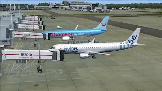 BEE Virtual E190 | Newquay EGHQ to Manchester EGCC | Vatsim FSX