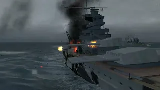 LSH3 2022 - The Bismarck,Super Yamato,Yamato & Ise Vs KGV,Nelson & Prince of Wales - Ships Battle