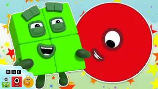 🟥🔵 Squares and Circles - Shape Adventure! | Learn to Count | @Numberblocks