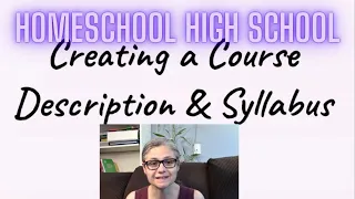 How I Create a Homeschool High School Course Description!