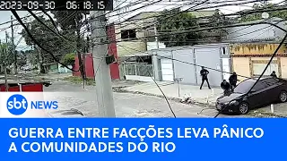 Guerra entre facções leva pânico a moradores de comunidades do Rio | #SBTNewsnaTV (03/10/23)