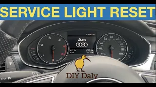 Audi A6 Service light / Oil change due Reset procedure