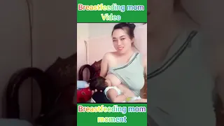 beautiful mother breastfeeds her baby | breastfeeding video