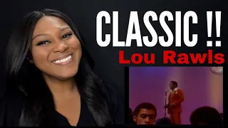 Lou Rawls - You'll Never Find Another Love Like Mine REACTION