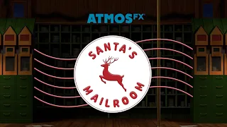 AtmosFX Santa's Mailroom Digital Decoration Trailer