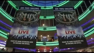 Styx performs on Carnival Cruise Lines