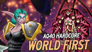 WORLD FIRST AQ40 HARDCORE!!!!! | Bean WoW Hardcore Classic