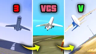 Plane Take Off in GTA Games (Evolution)