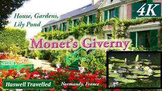 Claude Monet Giverny: Inside House, Garden, Water Lily Pond, France 4K