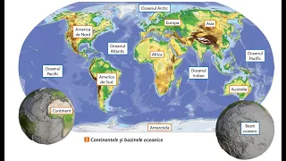 Relieful : continente și bazine oceanice - lecție de geografie