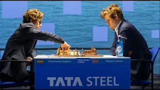 David Anton Guijarro v/s Magnus Carlsen | Tata Steel Masters, 2021 | Day 2