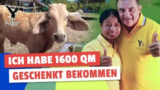 Ich habe 1600 qm Grundstück geschenkt bekommen, von der Tante von Mook!