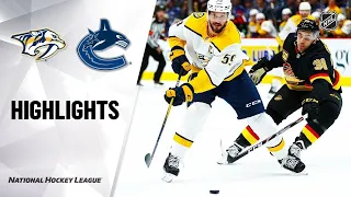 NHL Highlights |Nashville Predators vs Vancouver Canucks – Feb. 10, 2020