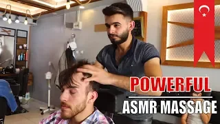 ASMR TURKISH BARBER MASSAGE 🔴⚪ (asmr head massage, asmr scalp massage..💆‍♂️)