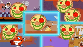 Pizzaface VS All Bosses [Pizza Tower mods Gameplay]