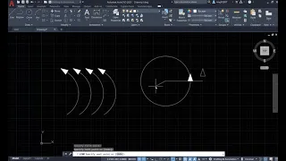 Physics & AutoCAD 2021: Create the curved arrows (I): using circle tool, hatch tool and block tool