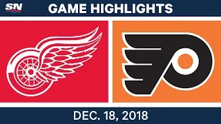 NHL Highlights | Red Wings vs. Flyers - Dec 18, 2018