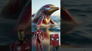 Superheroes but Dolphins 💥 Marvel & DC-All Characters #marvel #avengers#shorts