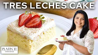 Easy DELICIOUS Tres Leches Cake | Three Milk Cake