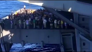 Jumping off an aircraft carrier (Flight Deck View)